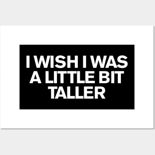 I Wish I Was A Little Bit Taller.... (SkeeLo) Posters and Art